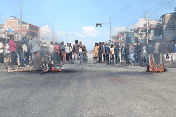 बाराको सिमरामा आज पनि जेनजी युवाको प्रदर्शन