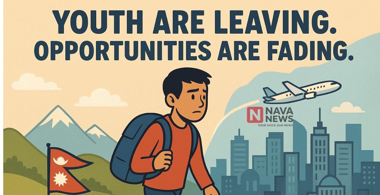 “The trend of going abroad after Plus Two and the reality of not seeing a future in Nepal.”