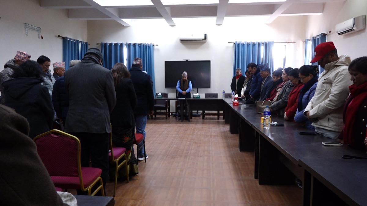 कांग्रेसको शोक प्रस्ताव पारित, तीन दिन झन्डा आधा झुकाउने